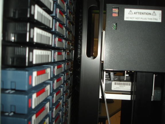LTO tapes in a IBM tape robot